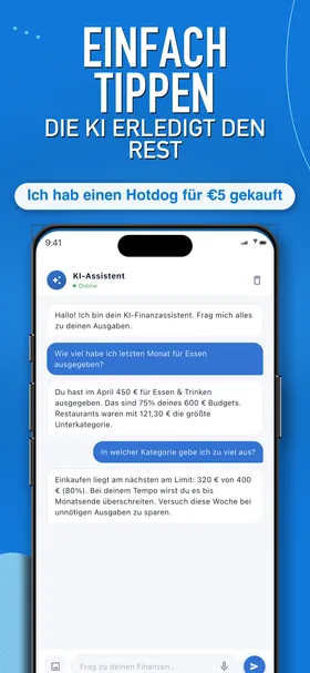 AI assistant answering spending questions