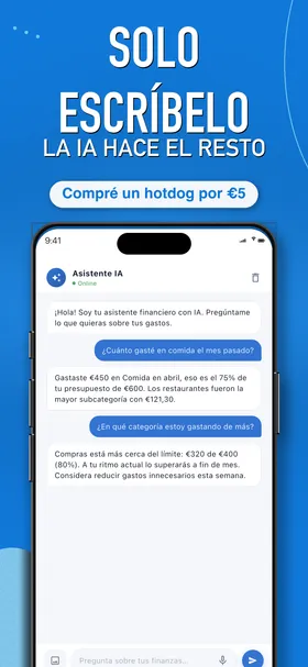 AI assistant answering spending questions
